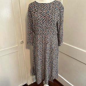 Loft Brand Drop Waist Floral Dress